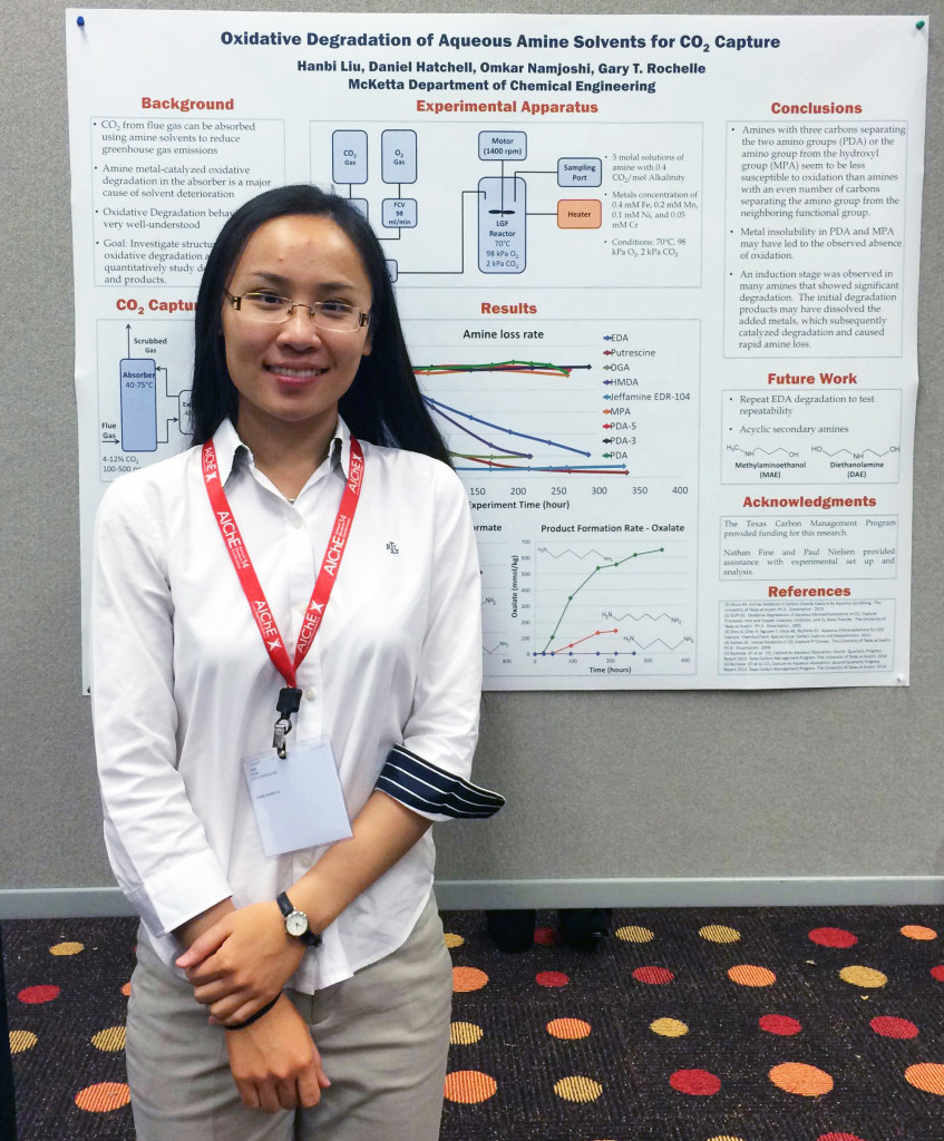 » Undergraduate Student Hanbi Liu Wins AIChE Separations Poster Competition